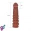 Насадка на член Pleasure X-Tender Penis Sleeve Brown Add 2