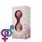 Вагинальные шарики Alive U-Tone Balls Pink, 3,5 см, вес 77 гр 1