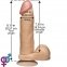 Фаллоимитатор Doc Johnson The Realistic Cock 8 inch White - PVC 1