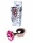 Анальная пробка S с розовым камнем Boss of toys Jewellery (BS64107) 0