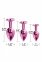 Набор анальных пробок Global Novelties NIXIE METAL BUTT PLUG TRAINER SET, PINK METALLIC (T880187) 1