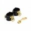 Наручники UPKO Handcuffs итальянская кожа, черные, размер L (U63210) 1