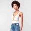 Портупея Bijoux Indiscrets MAZE - Halter Bra Harness Braun (BJ0253) 0