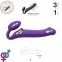 Безремневой страпон з вібрацією Strap-On-Me Vibrating Violet L, діаметр 3,7 см (SO3826) 0
