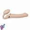 Безремневой страпон с вибрацией Strap-On-Me Vibrating Flesh L, диаметр 3,7 см (SO3828) 4