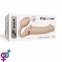 Безремневой страпон с вибрацией Strap-On-Me Vibrating Flesh L, диаметр 3,7 см (SO3828) 3