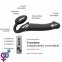 Безремневой страпон з вібрацією Strap-On-Me Vibrating Black L, діаметр 3,7 см (SO3829) 1