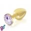 Набір металевих анальних пробок з кристалом RIANNE S - Booty Plug Luxury Set, 3 і 3,5 см (SO3858) 2