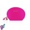 Виброяйцо Rianne S: Pulsy Playball Deep Pink с вибрирующим пультом Д/У, косметичка-чехол (SO3885) 1
