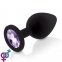 Набор анальных пробок с кристаллом Rianne S: Booty Plug Set Black, 2,7 см, 3,5 см, 4,1 см (SO3889) 4