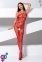 Ажурный бодистокинг с интимными вырезами Passion BS076 red (SO4154) 0