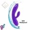 Гибкий вибратор кролик с двумя моторами FeelzToys Lea Rabbit Vibrator Medium Purple (SO4431) 3