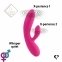 Гибкий вибратор кролик с двумя моторами FeelzToys Lea Rabbit Vibrator Rubine Red (SO4432) 4