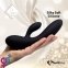 Гибкий вибратор кролик с двумя моторами FeelzToys Lea Rabbit Vibrator Black (SO4433) 2