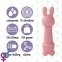 Мини-вибратор FeelzToys Mister Bunny Pink с двумя насадками (SO4437) 3
