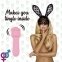 Мини-вибратор FeelzToys Mister Bunny Pink с двумя насадками (SO4437) 1