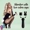 Міні-вібратор FeelzToys Mister Bunny Black з двома насадками (SO4438) 0