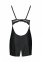 Бэби-долл из эко-кожи и кружева Loona Chemise black L/XL - Passion (SO5358) 4