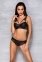 Комплект из эко-кожи с кружевом: бра и трусики Loona Set black L/XL - Passion (SO5361) 1