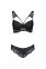 Комплект из эко-кожи с кружевом: бра и трусики Loona Set black XXL/XXXL - Passion (SO5363) 3