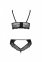 Комплект из эко-кожи с кружевом: бра и трусики Loona Set black XXL/XXXL - Passion (SO5363) 4