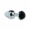 Металлическая анальная пробка Lux Active – Rose Anal Plug – Black (SO5572) 0