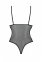 Боди с ажурным лифом Christa Body black S/M — Passion (SO5754) 2