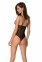 Боди с ажурным лифом Christa Body black S/M — Passion (SO5754) 0
