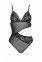 Боді з ажурним ліфом Кріста Body black XXL/XXXL — Passion (SO5755) 1