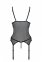 Корсет Passion Кріста Corset black S/M: з підв'язками і ажурним ліфом, стрінги в комплекті (SO5757) 3