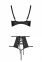 Комплект з еко-шкіри Passion Tamaris Set black XXL/XXXL: бюстгальтер і трусики з перфорацією (SO5798) 2