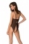 Боди Passion Ursula Body black XXL/XXXL, с ажурным декором и открытым шагом (SO5831) 0