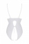 Боди Passion Ursula Body white XXL/XXXL, с ажурным декором и открытым шагом (SO5834) 2