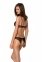 Комплект Passion URSULA SET black XXL/XXXL: бра, трусики з ажурним декором і відкритим кроком (SO5843) 0