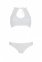 Комплект Passion URSULA SET white L/XL: бра, трусики з ажурним декором і відкритим кроком (SO5844) 1