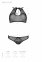 Комплект Passion URSULA SET white XXL/XXXL: бра, трусики с ажурным декором и открытым шагом (SO5846) 3