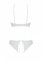 Комплект Passion URSULA SET white XXL/XXXL: бра, трусики с ажурным декором и открытым шагом (SO5846) 2