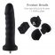 Силіконовий фалоімітатор для секс-машин Hismith 7.1″ Anal Dildo Black, система KlicLok (SO6201) 2