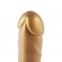 Золотий фалоімітатор Hismith 6.8″ Golden Silicone Dildo, система KlicLok (SO6202) 1