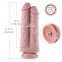 Двойной дилдо для секс-машин Hismith 8.5” Two Cocks One Hole Silicone Dildo (SO6206) 3