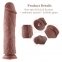 Силіконовий фалоімітатор для секс-машин Hismith 11″ Silicone Dildo, система KlicLok (SO6208) 1