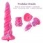 Фантазийный фаллоимитатор 10.12″ для секс-машин Hismith Silicone Dildo rose Monster Series, система KlicLok (SO6215) 1