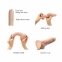 Реалистичный фаллоимитатор Strap-On-Me Sliding Skin Realistic Dildo Vanille - L, эффект подвижной кожи (SO6261) 1