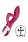 Вібратор-кролик із потрійним відростком Satisfyer Embrace me Berry (SO6285) 1