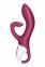 Вібратор-кролик із потрійним відростком Satisfyer Embrace me Berry (SO6285) 0