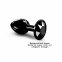 Металлическая анальная пробка с украшением в виде кристалла Dorcel - Diamond Plug BLACK S (SO7808) 0