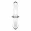 Стеклянный дилдо Satisfyer Double Crystal (Transparent) (SO8784) 0