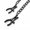 Зажимы для сосков Bedroom Fantasies Nipple Clamps with Chain - Black (SO8817) 1