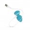 Анальная вибропробка Cala Azul - Blanca Vibrating anal plug (SO8887) 5