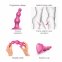Насадка для страпону Strap-On-Me Dildo Plug Beads Framboise Metallic S (SO8983) 1
